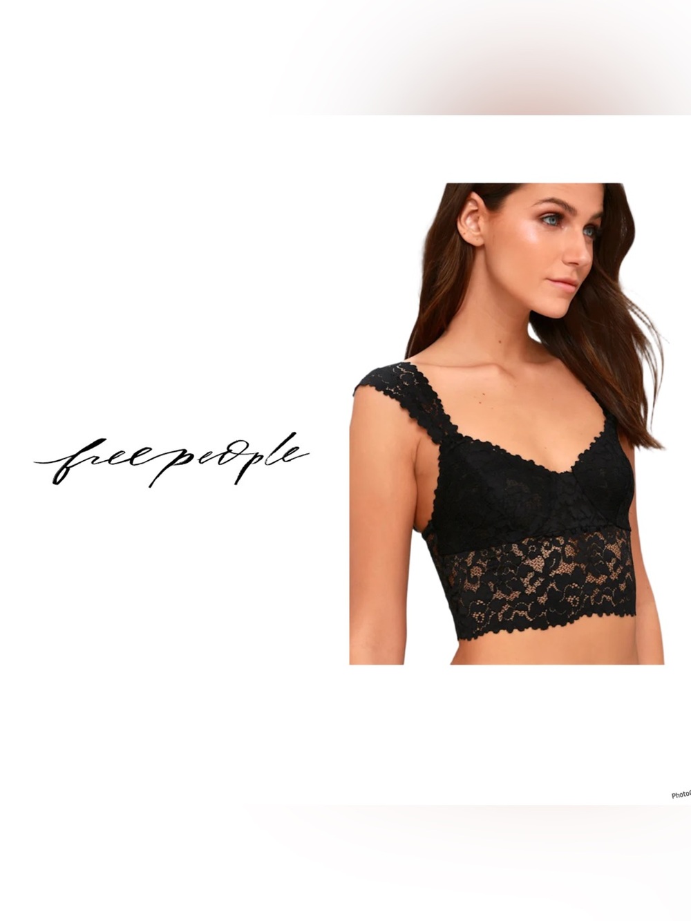 Free People Dream Away Black Lace Brami